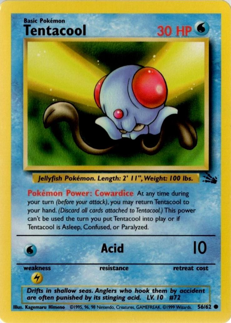 Tentacool (56) [Fossil] Unlimited - Deck Out Gaming
