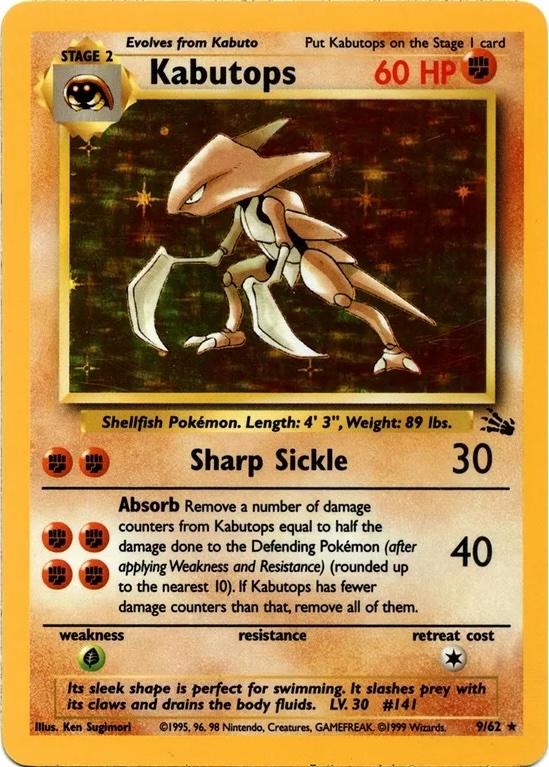 Kabutops (9) (9) [Fossil] Unlimited Holofoil - Deck Out Gaming