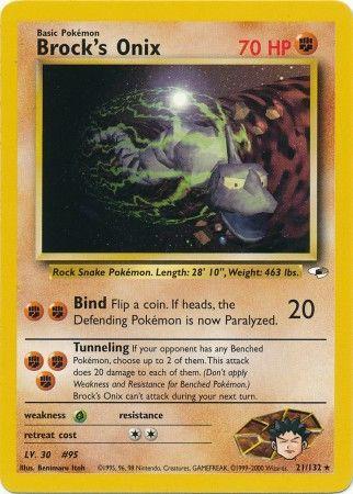 Brock's Onix (21) (21) [Gym Heroes] Unlimited - Deck Out Gaming