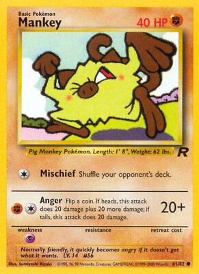 Mankey (61) [Team Rocket] Unlimited - Deck Out Gaming