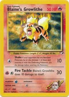 Blaine's Growlithe (35) (35) [Gym Heroes] Unlimited - Deck Out Gaming