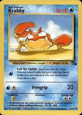 Krabby (51) [Fossil] Unlimited - Deck Out Gaming