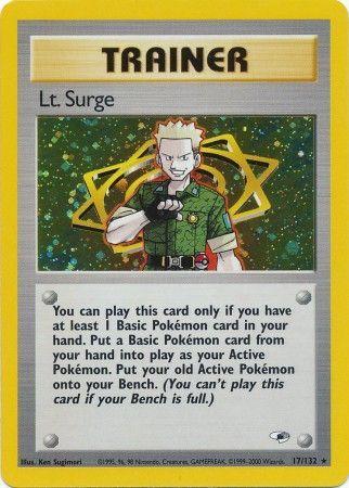 Lt. Surge (17) (17) [Gym Heroes] Unlimited Holofoil - Deck Out Gaming
