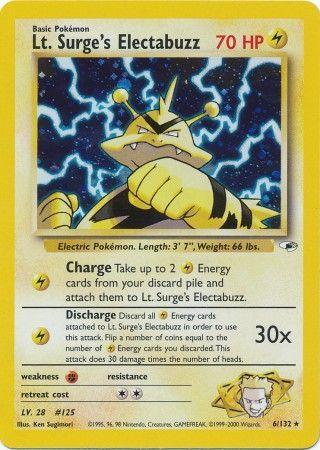 Lt. Surge's Electabuzz (6) (6) [Gym Heroes] Unlimited Holofoil - Deck Out Gaming