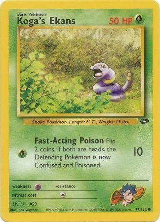 Koga's Ekans (77) [Gym Challenge] Unlimited - Deck Out Gaming