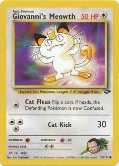 Giovanni's Meowth (74) (74) [Gym Challenge] Unlimited - Deck Out Gaming