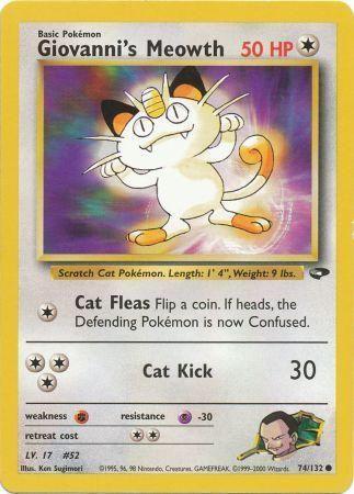 Giovanni's Meowth (74) (74) [Gym Challenge] Unlimited - Deck Out Gaming
