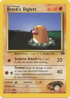 Brock's Diglett (67) [Gym Challenge] Unlimited - Deck Out Gaming