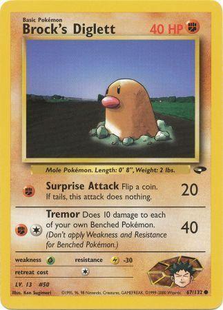 Brock's Diglett (67) [Gym Challenge] Unlimited - Deck Out Gaming