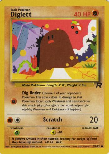 Diglett (52) [Team Rocket] Unlimited - Deck Out Gaming