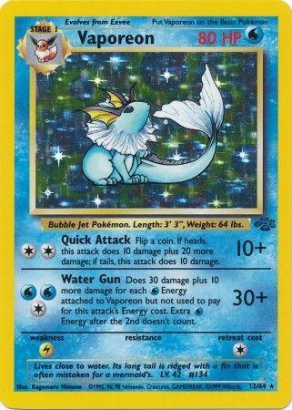 Vaporeon (12) (12) [Jungle] Unlimited Holofoil - Deck Out Gaming