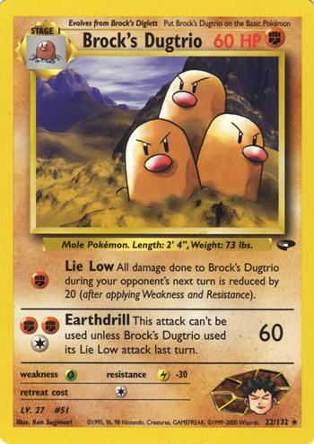 Brock's Dugtrio (22) [Gym Challenge] Unlimited - Deck Out Gaming