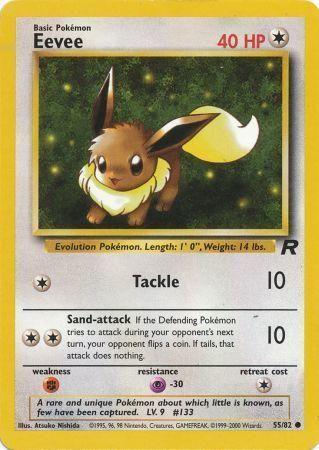 Eevee (55) [Team Rocket] Unlimited - Deck Out Gaming