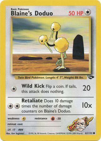 Blaine's Doduo (61) [Gym Challenge] Unlimited - Deck Out Gaming