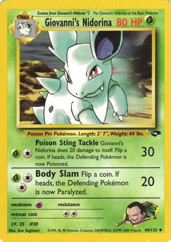 Giovanni's Nidorina (44) [Gym Challenge] Unlimited - Deck Out Gaming