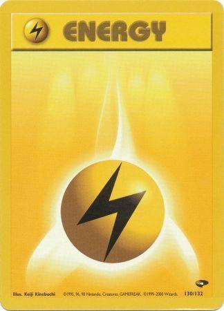 Lightning Energy (130) [Gym Challenge] Unlimited - Deck Out Gaming