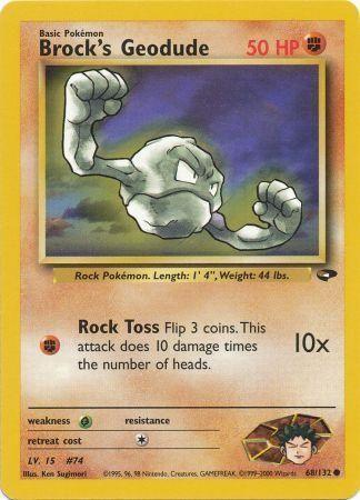 Brock's Geodude (68) [Gym Challenge] Unlimited - Deck Out Gaming
