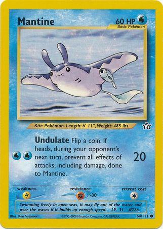 Mantine (64) [Neo Genesis] Unlimited - Deck Out Gaming