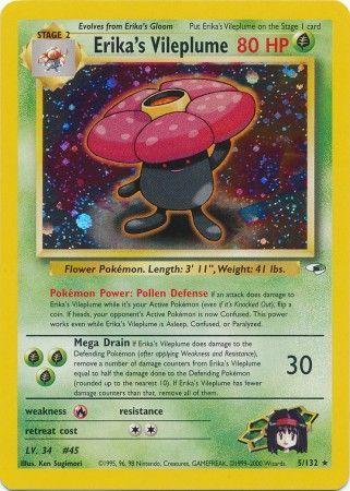 Erika's Vileplume (5) [Gym Heroes] Unlimited Holofoil - Deck Out Gaming
