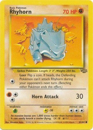 Rhyhorn (61) [Jungle] Unlimited - Deck Out Gaming