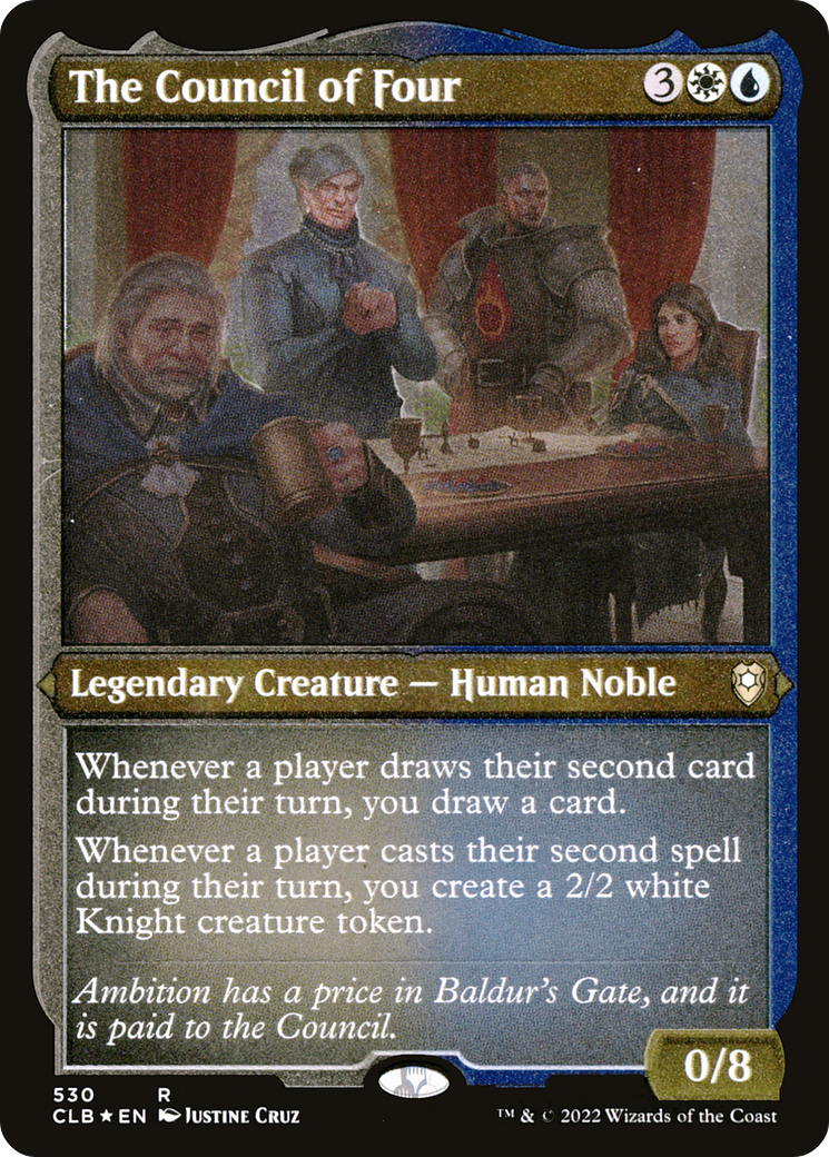 The Council of Four (530) [Commander Legends: Battle for Baldur's Gate] etched - Deck Out Gaming