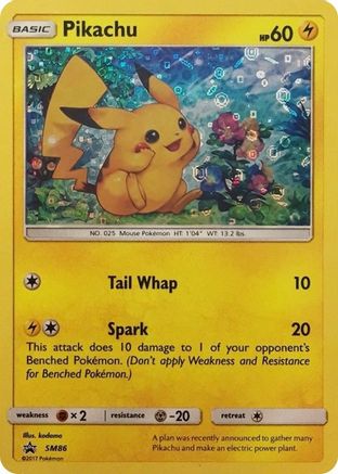 Pikachu - SM86 (General Mills Promo) (SM86) [Miscellaneous Cards & Products] Holofoil - Deck Out Gaming