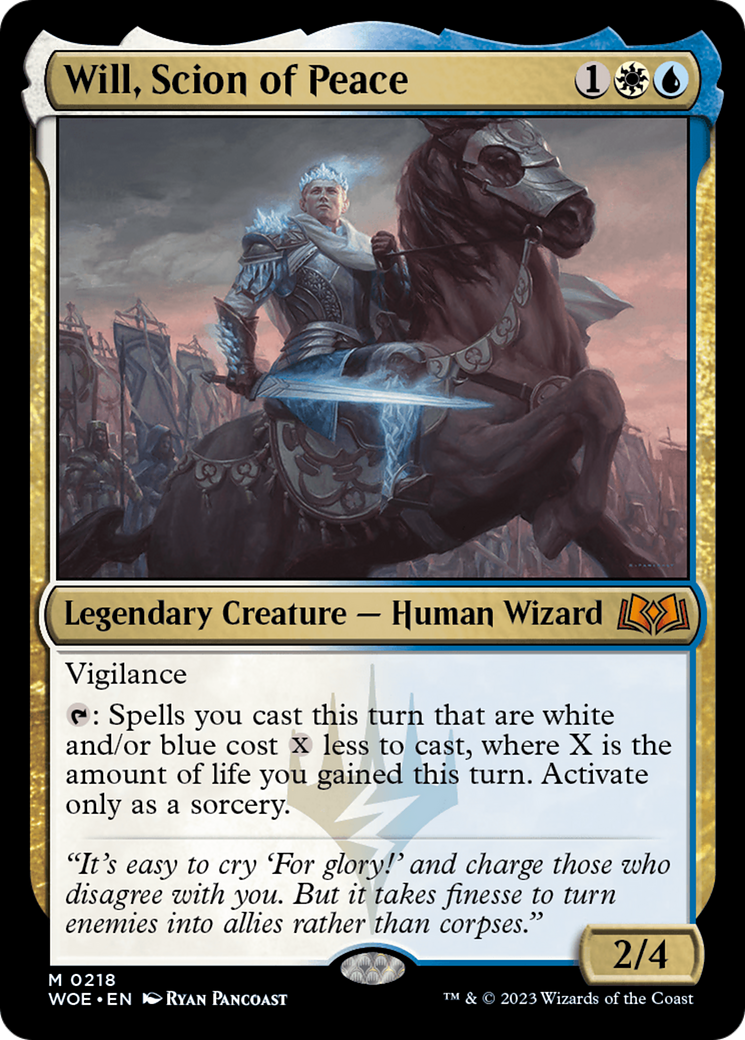 Will, Scion of Peace (218) [Wilds of Eldraine] foil - Deck Out Gaming