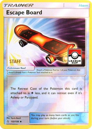 Escape Board - 122/156 (League Cup) [Staff] (122) [League & Championship Cards] Reverse Holofoil - Deck Out Gaming