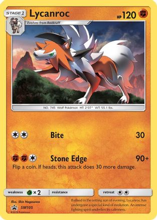 Lycanroc - SM105 (SM105) [SM Promos] Holofoil - Deck Out Gaming