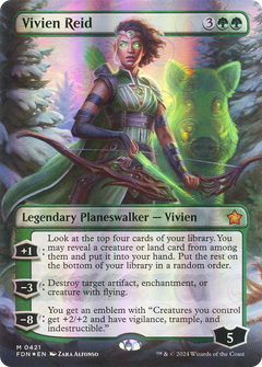 Vivien Reid (Borderless) (Mana Foil) (421) [Foundations] foil - Deck Out Gaming