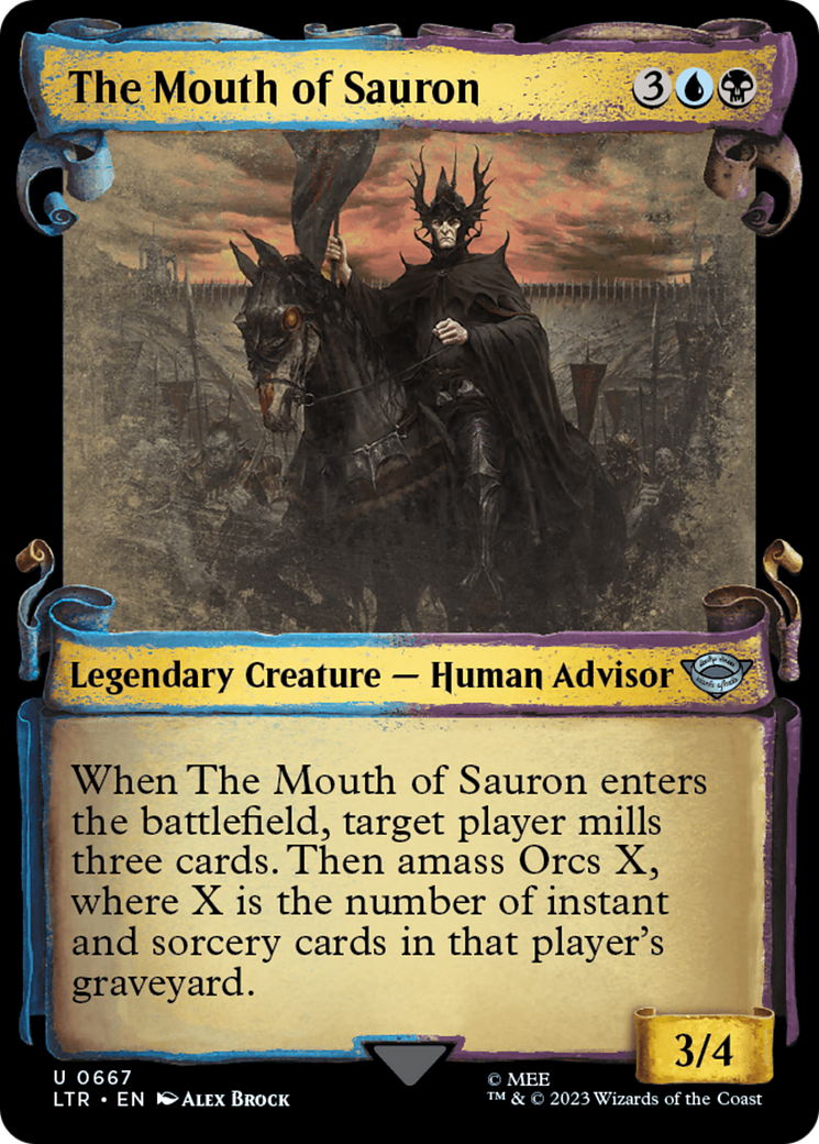 The Mouth of Sauron (Showcase Scrolls) (667) [The Lord of the Rings: Tales of Middle-earth] foil - Deck Out Gaming