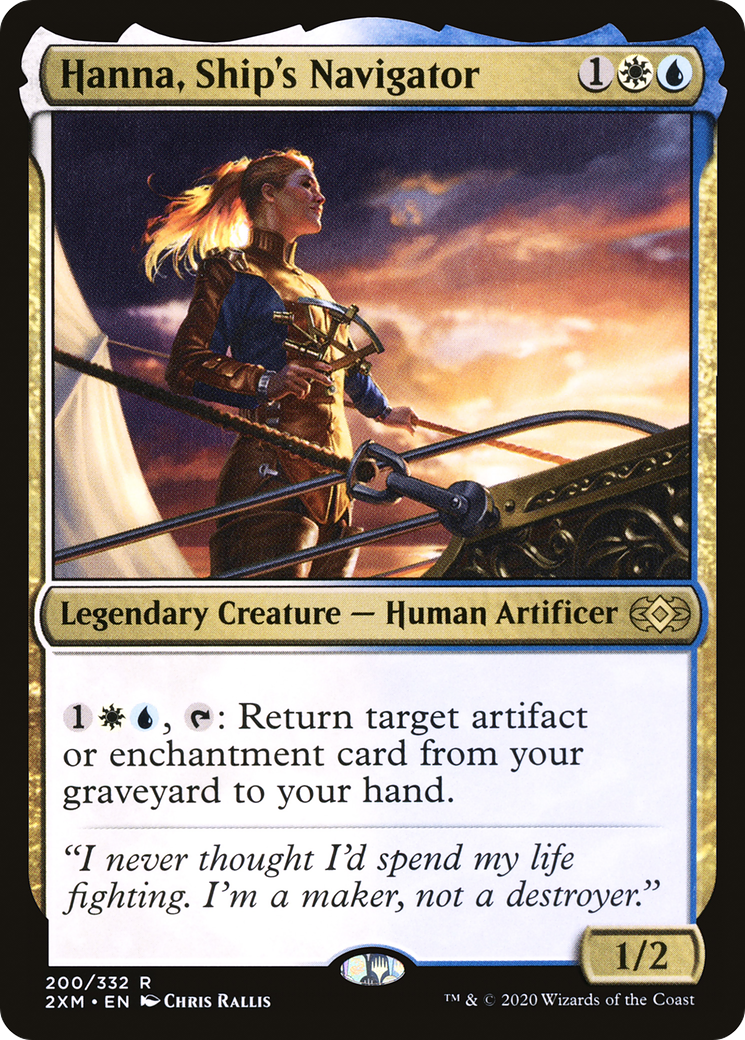 Hanna, Ship's Navigator (200) [Double Masters] foil - Deck Out Gaming