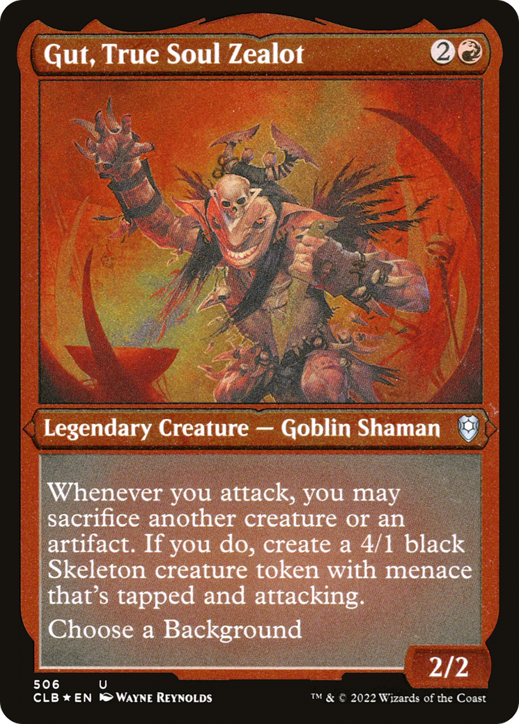 Gut, True Soul Zealot (506) [Commander Legends: Battle for Baldur's Gate] etched - Deck Out Gaming