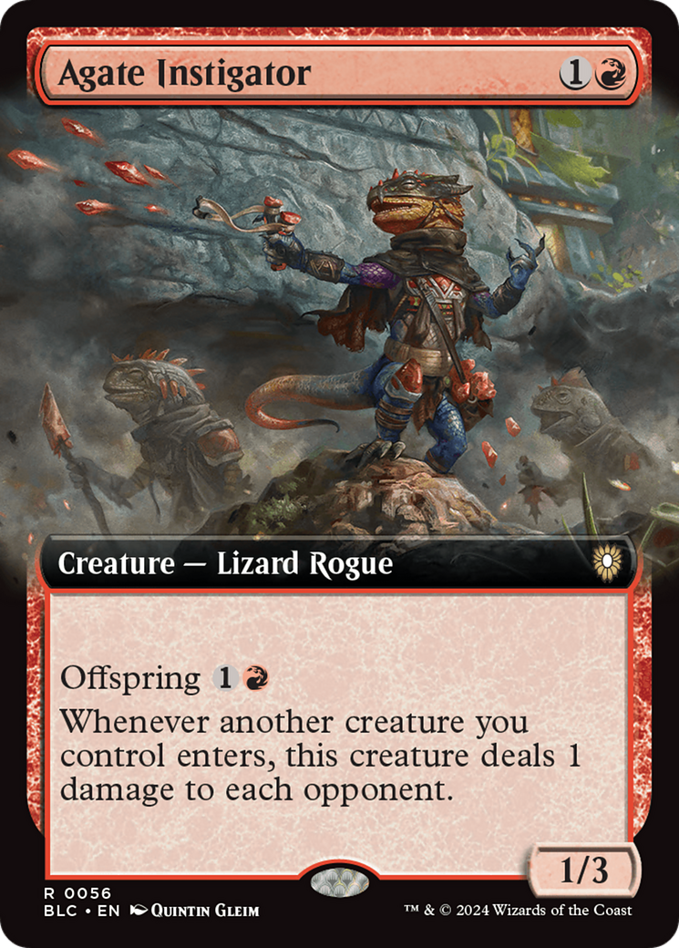 Agate Instigator (Extended Art) (56) [Bloomburrow Commander] - Deck Out Gaming
