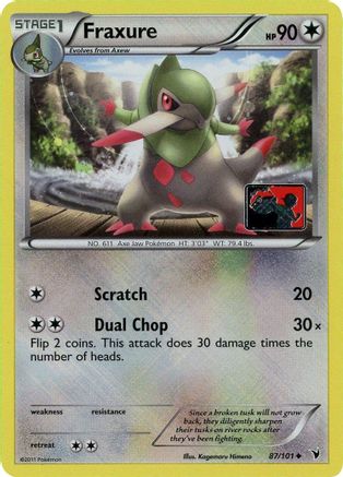 Fraxure - 87/101 (League Promo) (87) [League & Championship Cards] Reverse Holofoil - Deck Out Gaming