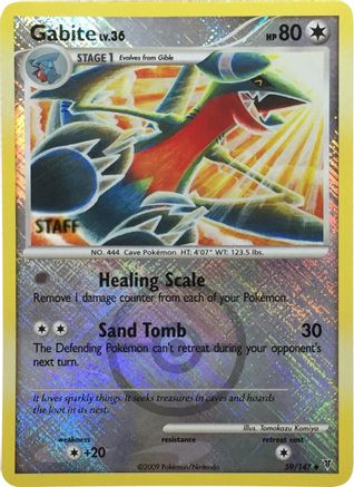 Gabite - 59/147 (Championship Promo) [Staff] (59) [League & Championship Cards] Reverse Holofoil - Deck Out Gaming