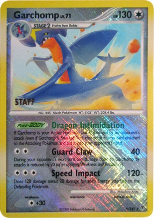 Garchomp - 5/147 (Championship Promo) [Staff] (5) [League & Championship Cards] Reverse Holofoil - Deck Out Gaming