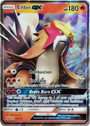 Entei GX - 10a/73 (10a) [Alternate Art Promos] Holofoil - Deck Out Gaming