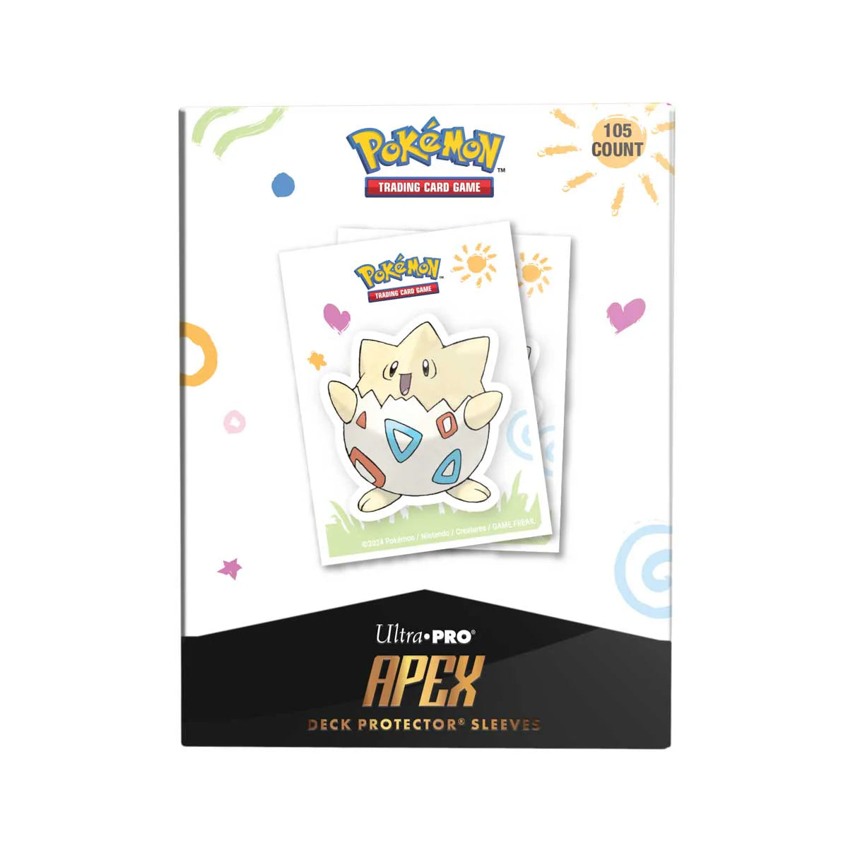 Pokemon APEX Deck Protector Sleeves - 105 Count - Togepi - Deck Out Gaming