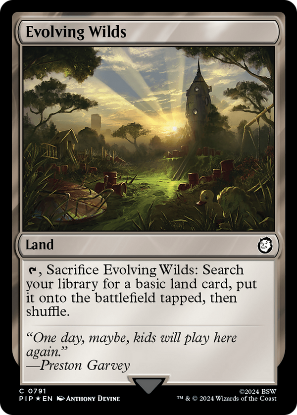 Evolving Wilds (Surge Foil) (791) [Fallout] foil - Deck Out Gaming