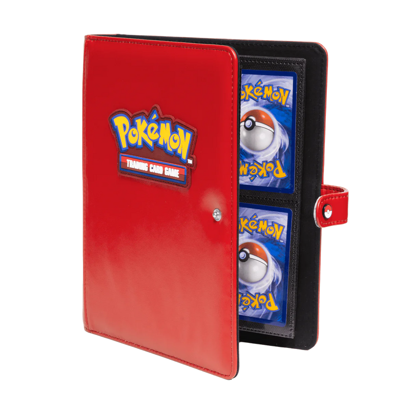 Ultra Pro Pokemon Premium Snap 4-Pocket PRO-Binder - Red - Deck Out Gaming