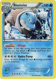 Blastoise - 16/101 (Cosmos Holo) (16) [Blister Exclusives] Holofoil - Deck Out Gaming