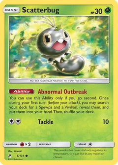 Scatterbug (5) (5) [SM - Forbidden Light] - Deck Out Gaming