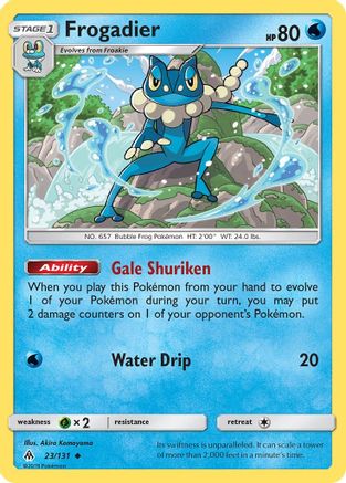 Frogadier (23) [SM - Forbidden Light] Reverse Holofoil - Deck Out Gaming