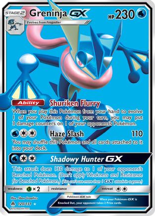 Greninja GX (Full Art) (120) [SM - Forbidden Light] Holofoil - Deck Out Gaming