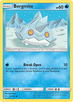 Bergmite (29) [SM - Forbidden Light] Reverse Holofoil - Deck Out Gaming