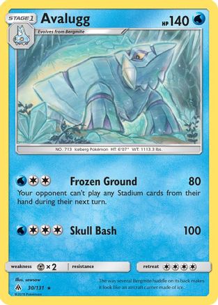 Avalugg (30) [SM - Forbidden Light] Reverse Holofoil - Deck Out Gaming