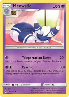 Meowstic (45) [SM - Forbidden Light] Reverse Holofoil - Deck Out Gaming