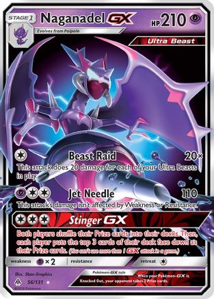 Naganadel GX (56) [SM - Forbidden Light] Holofoil - Deck Out Gaming