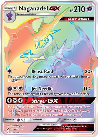 Naganadel GX (Secret) (134) [SM - Forbidden Light] Holofoil - Deck Out Gaming